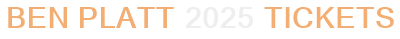 Ben Platt 2025 Tickets