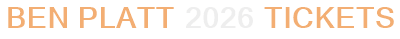 Ben Platt 2026 Tickets
